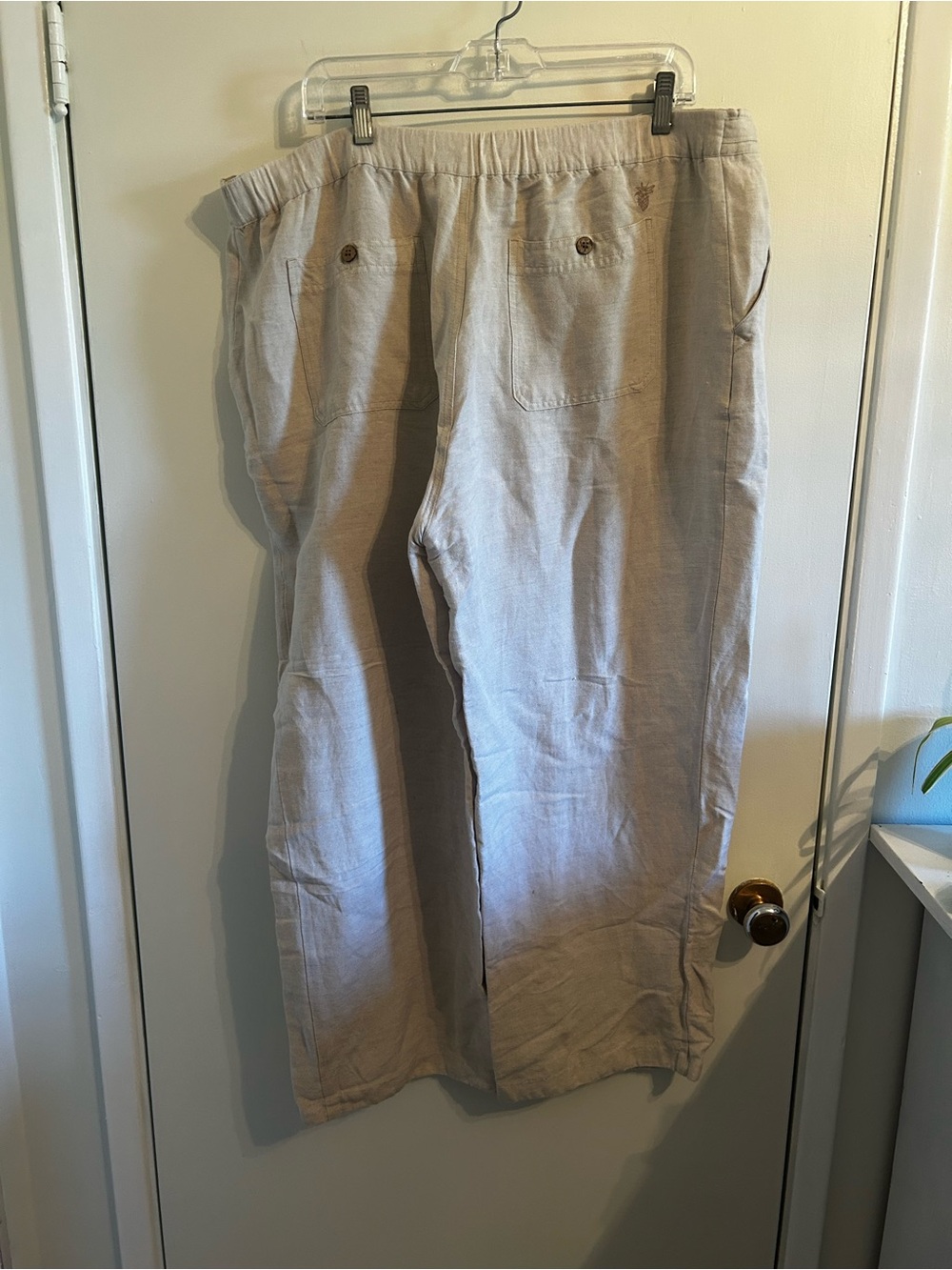 Linen-Blend Pants — Light Tany - Picture 2 of 3